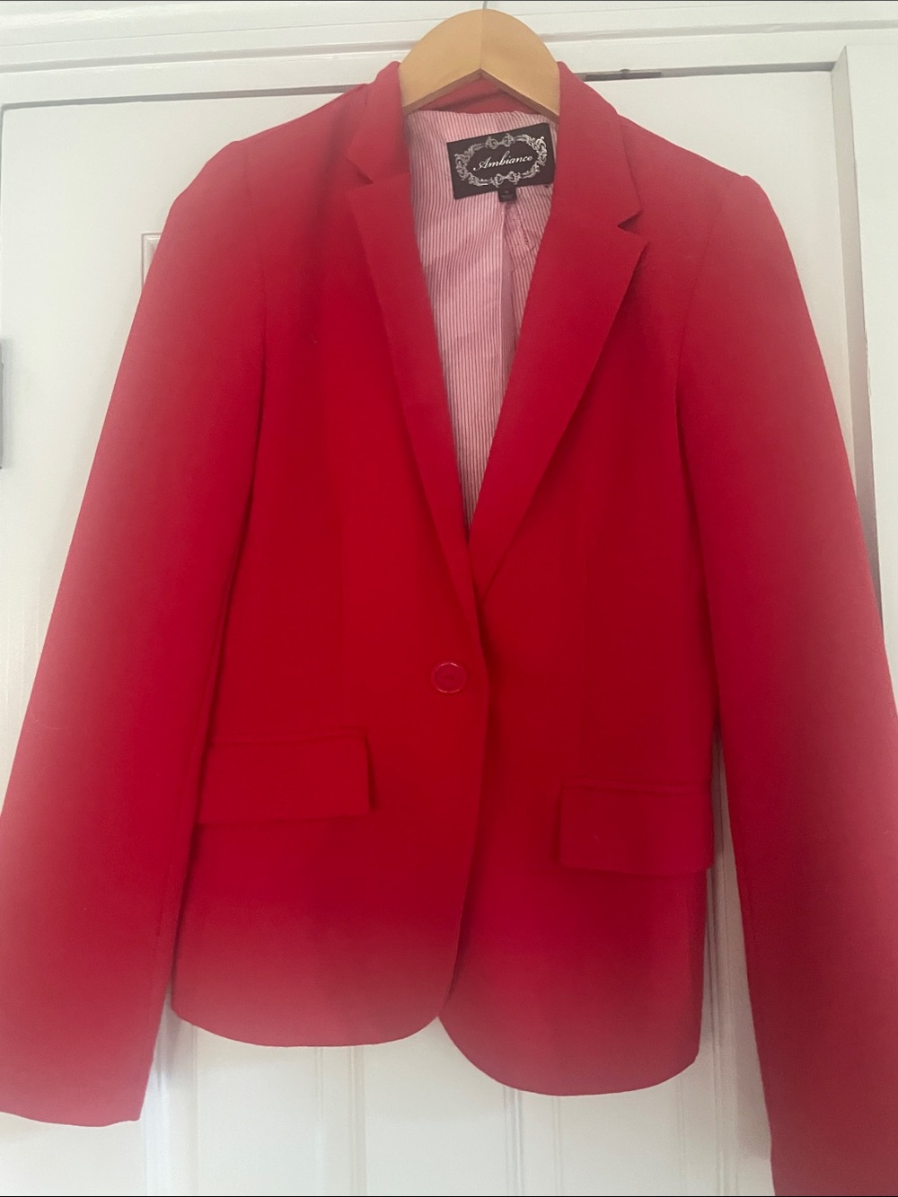 Ambiance Bold Red Women's Blazer